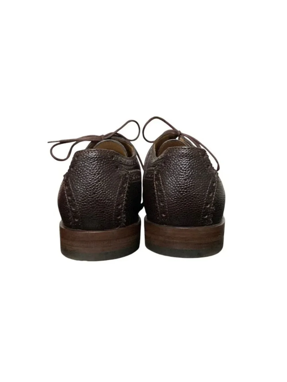 Gucci Web Line Leather Medallion Shoes Brown Dress 6.5